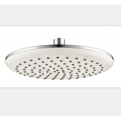 CIXI 200MM round matte top shower white  abs 8 inch chrome surface bathroom overhead shower